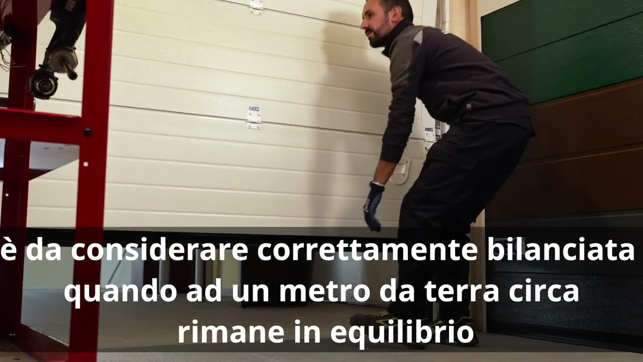 Bilanciamento, scorrimento e carica molle porta BBG