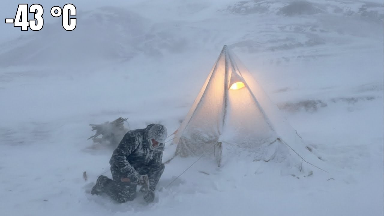 Trapped in a Deadly Snowstorm — Solo Survival in the Deep Wilderness | Off Grid Winter in a Blizzard