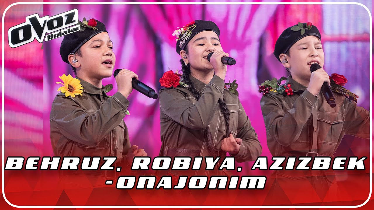Ovoz Bolalar - BEHRUZ | ROBIYA | AZIZBEK - ONAJONIM (DJ PILIGRIM)