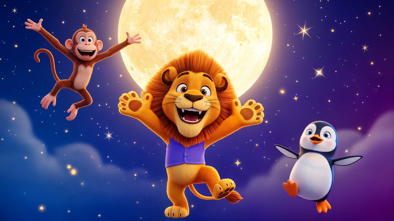 Magiczna Impreza w Zoo 🦁🌙 | Piosenka dla Dzieci 3D