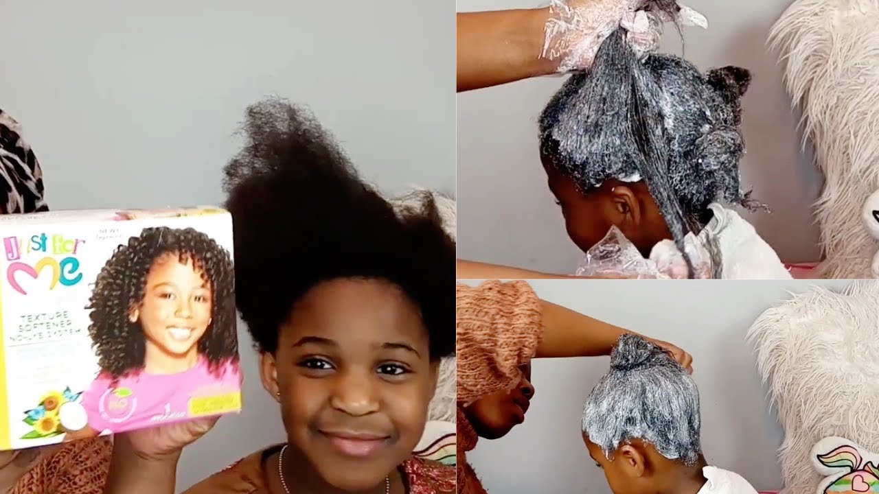 How To Use Just For Me Texture Softener At Home.