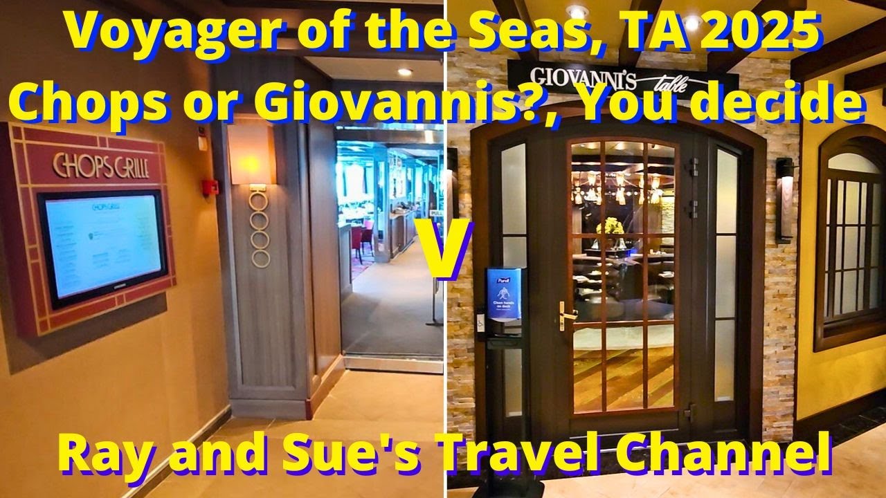 Какой круизный обед лучше? Chops или Giovanni's!