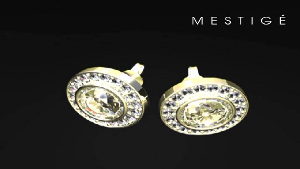 Mestige Crystal Mandala Earrings