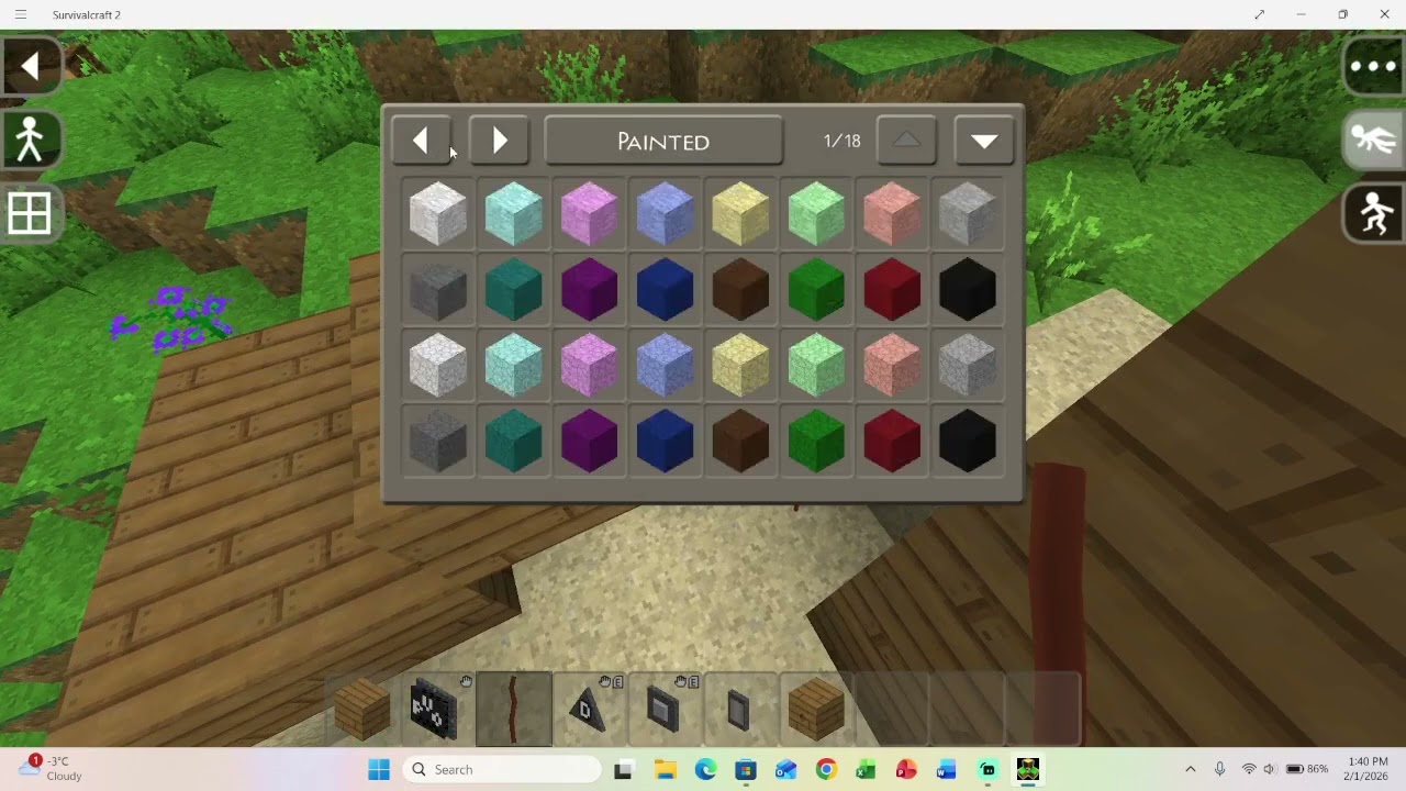ma joc survivalcraft 2 si fac o muzica pe pian