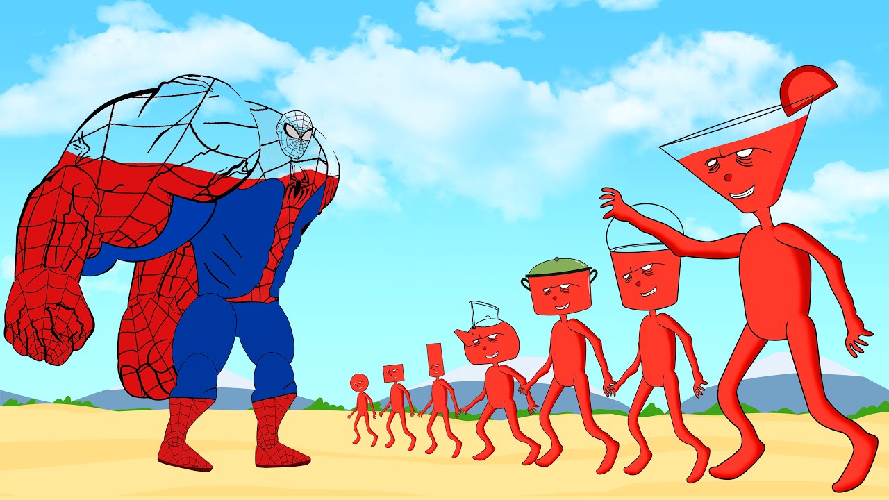 Evolution Of SPIDERMAN Vs Evolution Of MONSTER RADIATION : Monsters Ranked From Weakest To Strongest