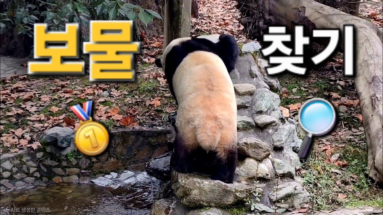 사육사님들이 숨겨 놓은 보물 찾기 하는 푸야~!?🥇🔎 | 1월 30일 오전(푸바오 실시간) Panda Fubao