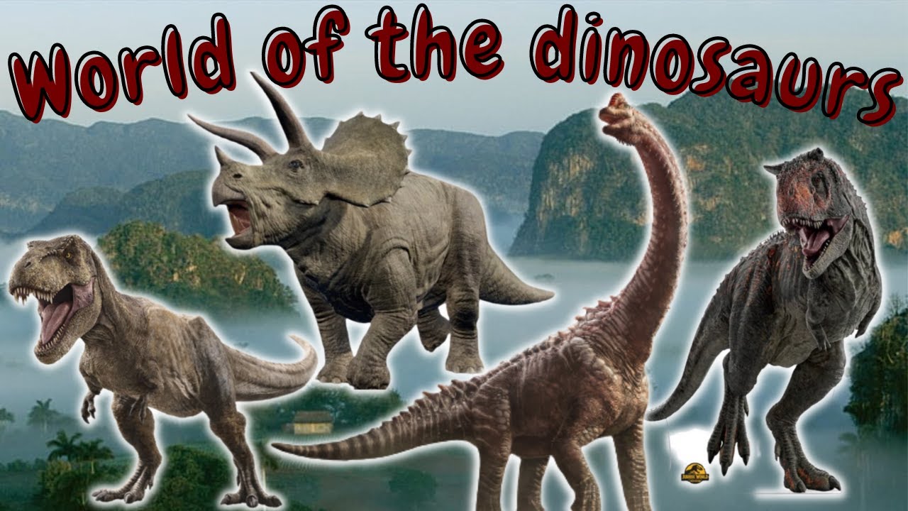 Learning dinosaurs facts for kids! | T-Rex, Carnotaurus,  Brachiosaurus and  Triceratops!