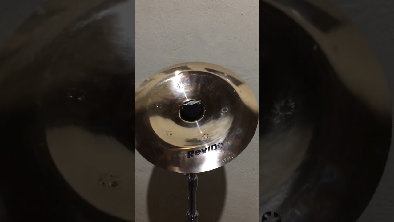 Kit Bateria Teste de Som Prato Bateria China 11,5 Pol Orion Rev10 Bronze Martelado