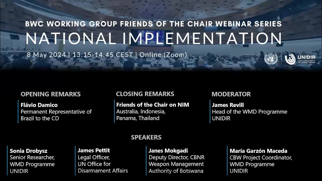 Biological Weapons Convention National Implementation