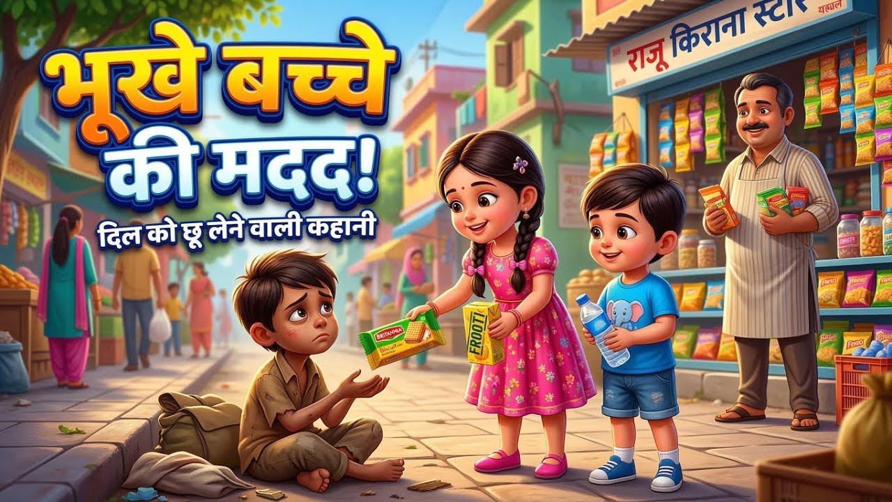 मायरा और रज़ा ने भूखे बच्चे की मदद की | दिल छू लेने वाली बच्चों की कहानी | Maira Raza Kids Story