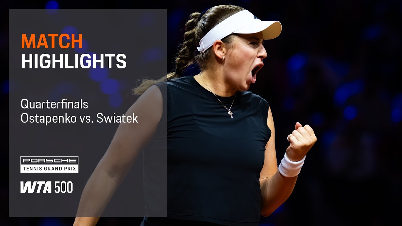 Porsche Tennis Grand Prix | 04/19/2025 | Match Highlights | Ostapenko vs. Swiatek