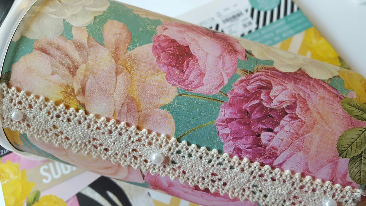 UPCYCLED OATMEAL CONTAINER | CRAFT STORAGE
