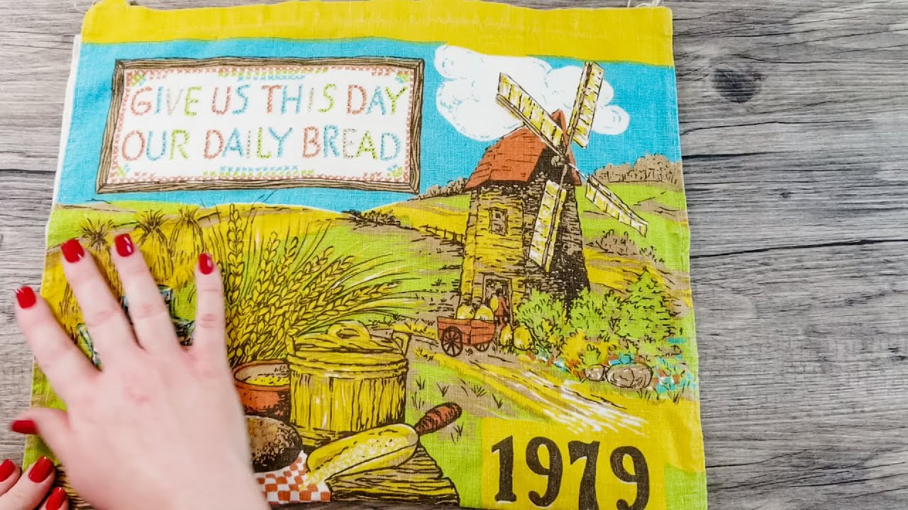 ASMR Thrifted Vintage Calendar Towels Show & Tell (Soft Spoken)