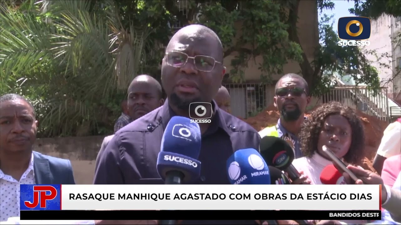 RASAQUE MANHIQUE INDIGNADO COM A DEMORA NA ENTREGA DA RUA ESTÁCIO DIAS