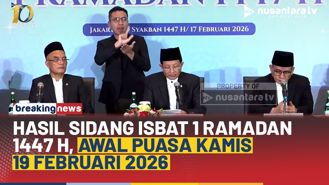Resmi! Menag Umumkan Puasa 1 Ramadan 1447 H Pada Kamis, 19 Februari 2026 | BREAKING NEWS