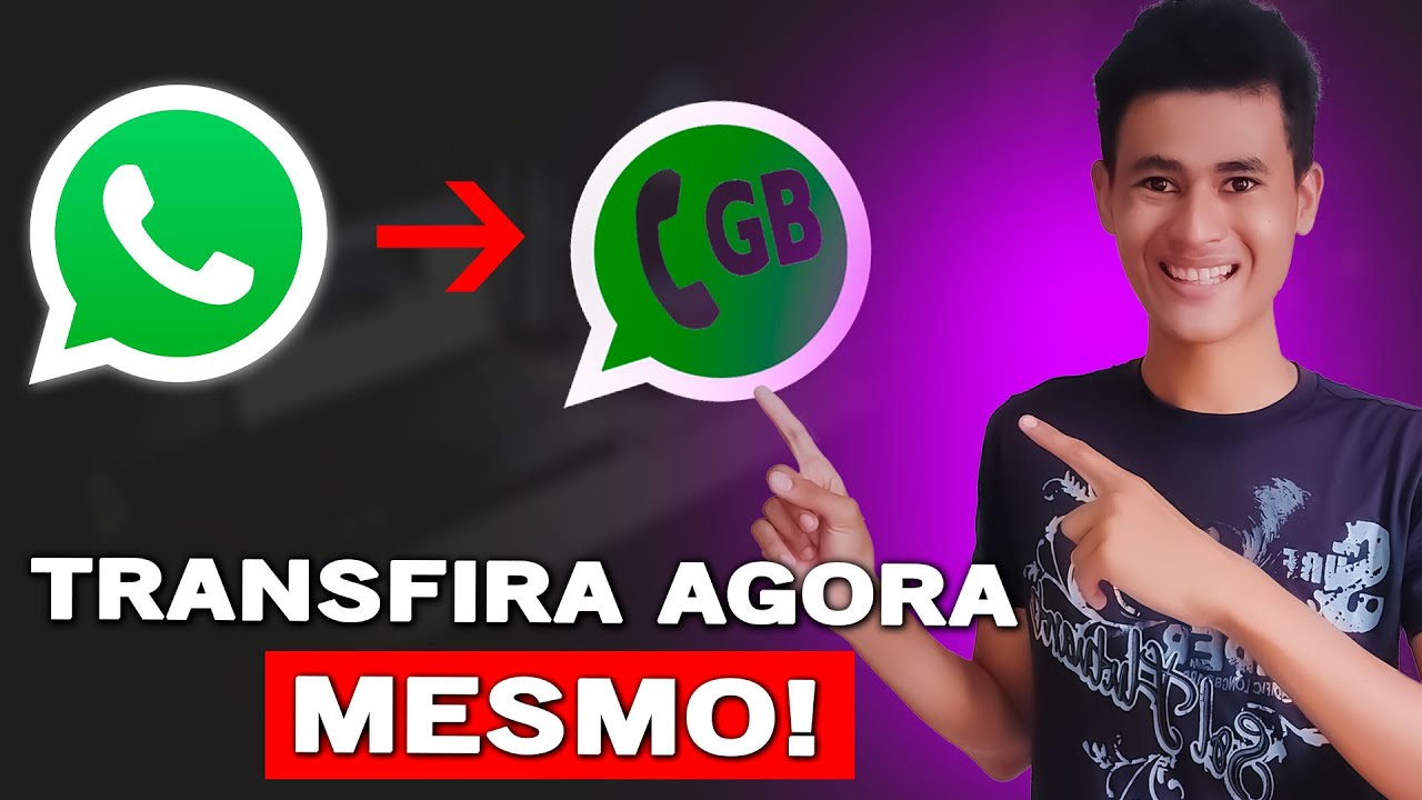 ATUALIZADO COMO TRANSFERIR AS CONVERSAS DO WHATSAPP NORMAL PARA O GBWHATSAPP