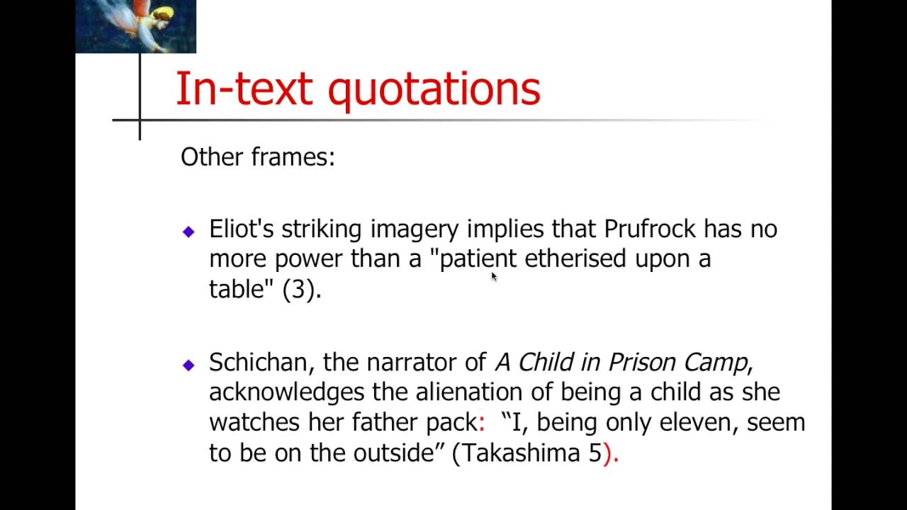 Presenting quotations
