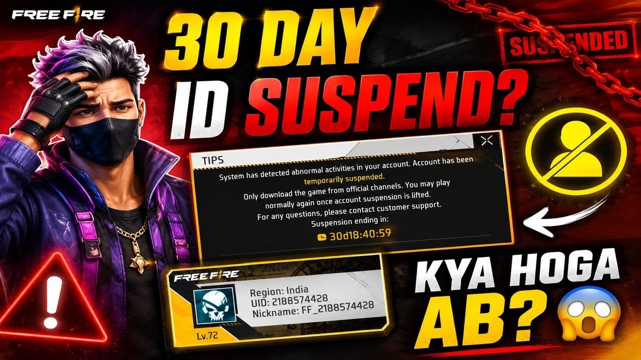 FREE FIRE ID UNBAN KAISE KARE 2026 TRICK ✅ ID SUSPENDED PROBLEM SOLUTION | RECOVER SUSPEND I'D 