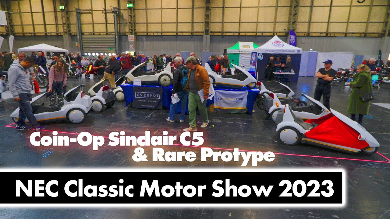 C5's at the Classic Motor Show 2023 | Sinclair C5