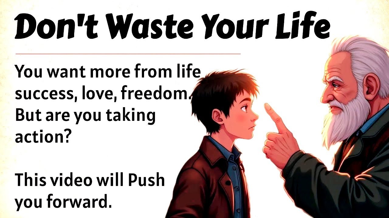Don't Waste Your Life || Learn English Through Motivation 🔥 || Graded Reader || Listening Practice✅️