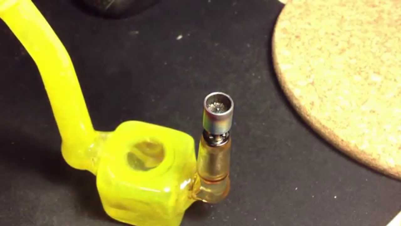 Highly Educated 14mm Flux Turbine Nail and RA Glass Lemondrop Cube Rig