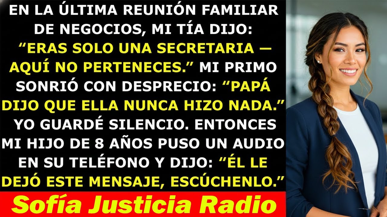 Mi Familia Dijo Que No Merecía un Lugar en la Mesa — Hasta Que Mi Hijo Reprodujo el Mensaje de Voz