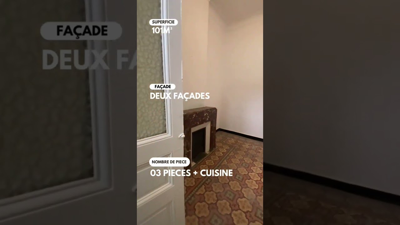 A louer appartement F3 , située  a la rue arbi ben mhidi , centre ville d'Oran