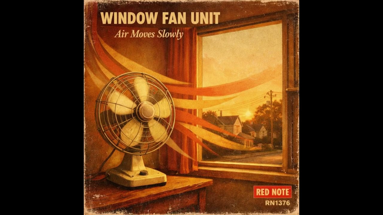 Window Fan Unit - Air Moves Slowly - Red Note Soul