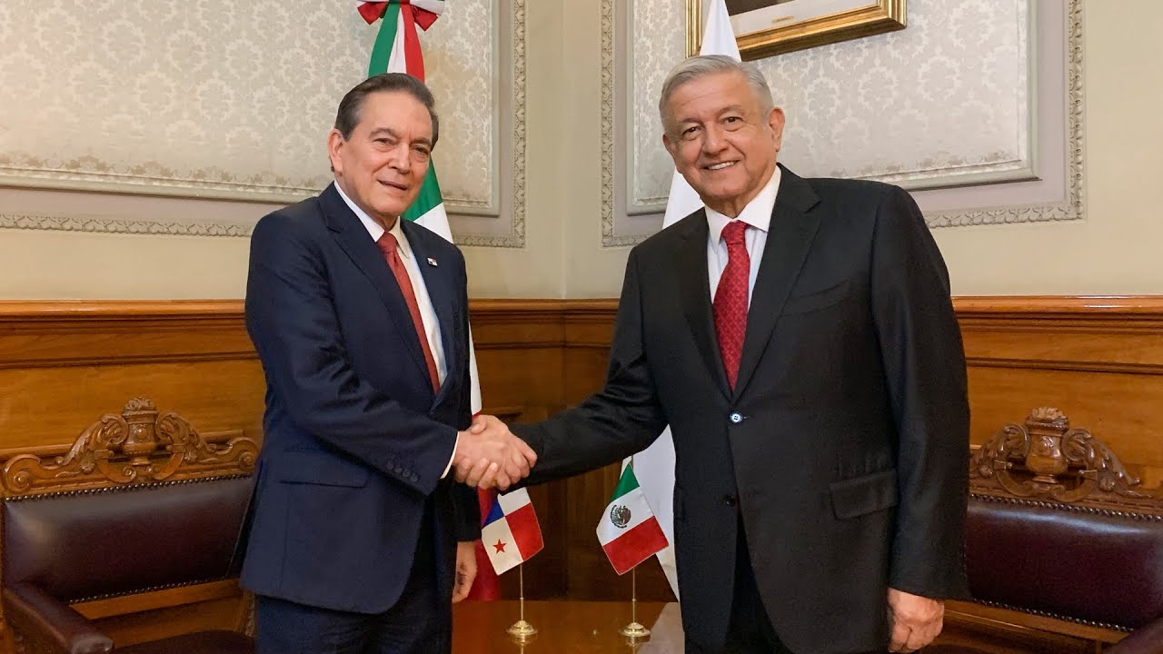 Visita oficial del presidente de Panamá, Laurentino Cortizo Cohen, desde Palacio Nacional