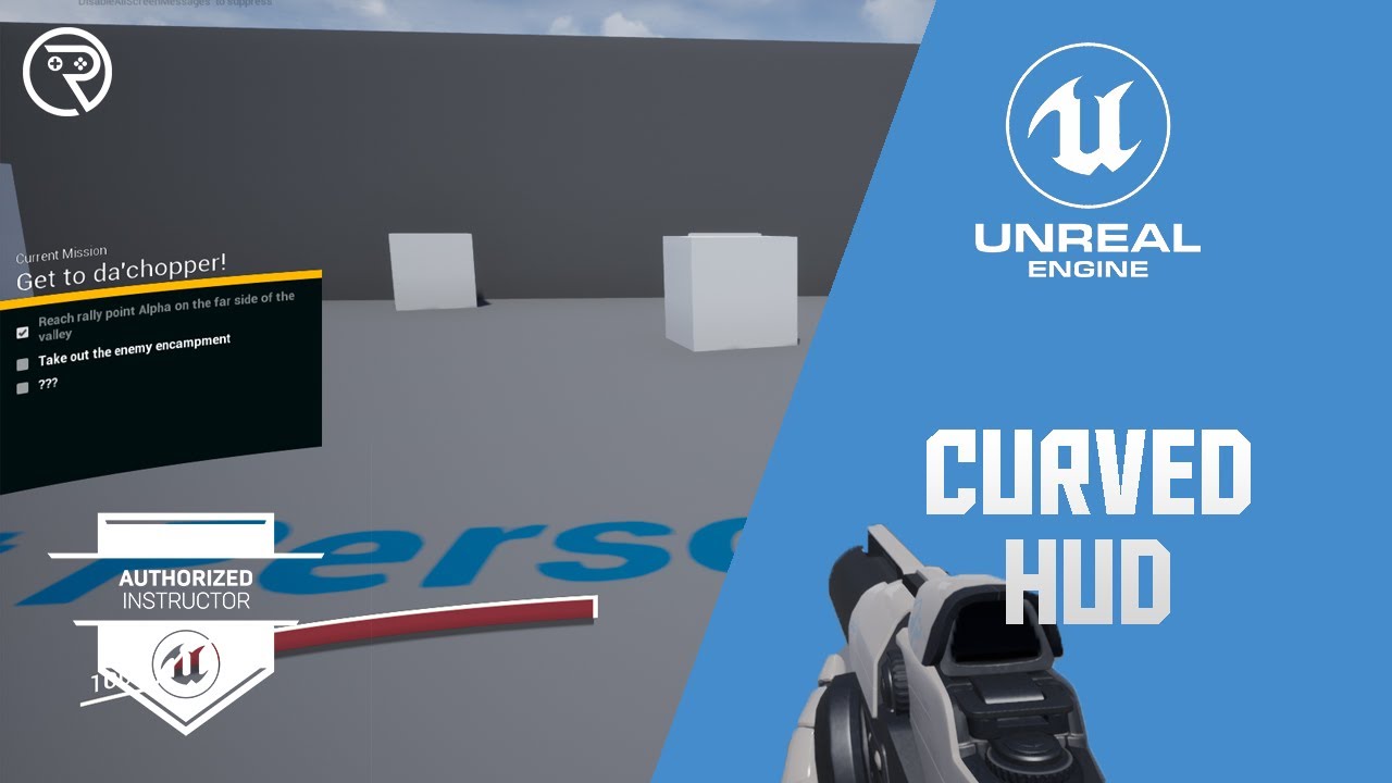 Unreal Engine 4 Tutorial - Curved HUD effect