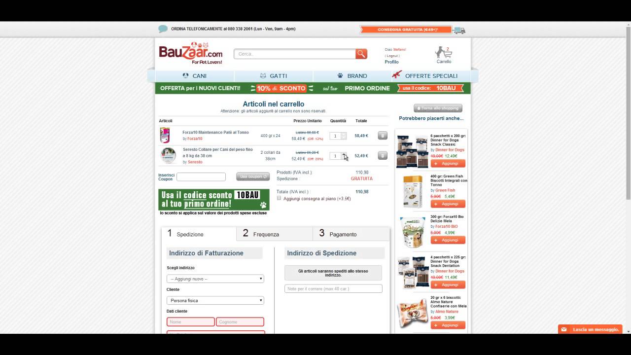 Usare un codice sconto Bauzaar