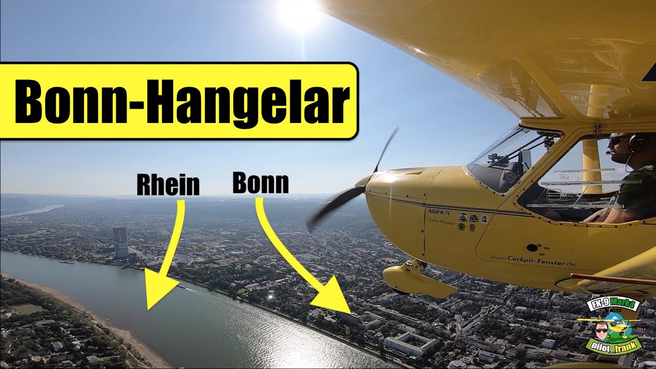 Bonn Hangelar mit dem Ultraleichtflugzeug FK9 | Pilot Frank