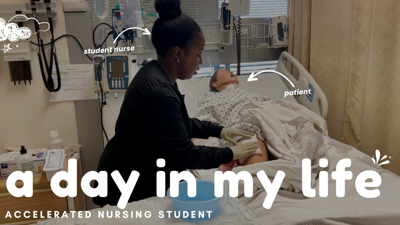 A DAY IN MY LIFE AS A NURSING STUDENT | skills lab & gym
