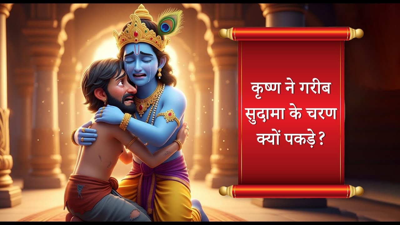 कृष्ण–सुदामा की कहानी |  सुदामा और श्रीकृष्ण का मिलन  | Krishna Sudama | #viral_video