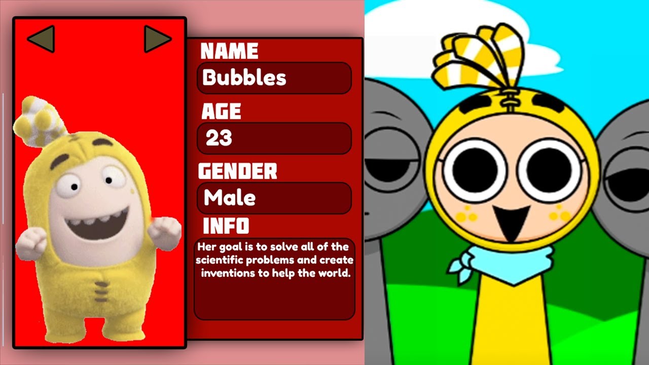 Incredibox Sprunki Sprunkbods (Sprunki x oddbods) - ALL NEW Characters Description! NEW MOD!