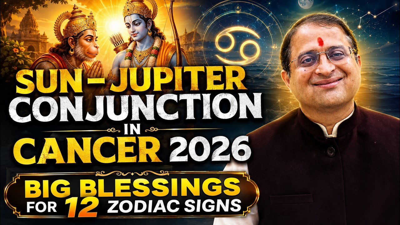 Sun-Jupiter Conjunction In Cancer 2026 | Big Blessings For 12 Zodiac Signs #suntransit #cancer