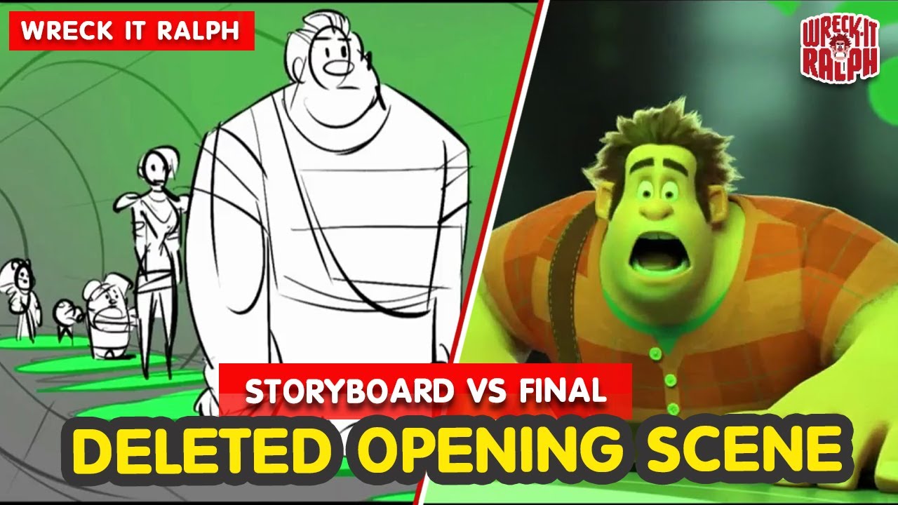 Deleted Opening Scene (Storyboard vs Final) | Ralph Breaks the Internet (2018)