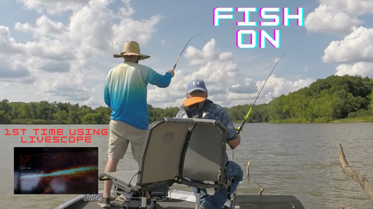 Crappie Fishing at the Lake, First Time Using Livescope