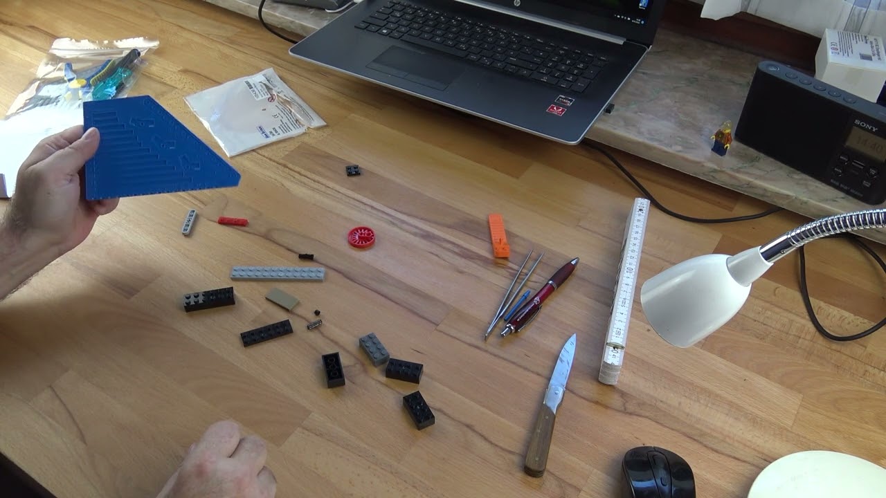 Kleine Hilfsmittel für das Bauen mit Klemmbausteinen.