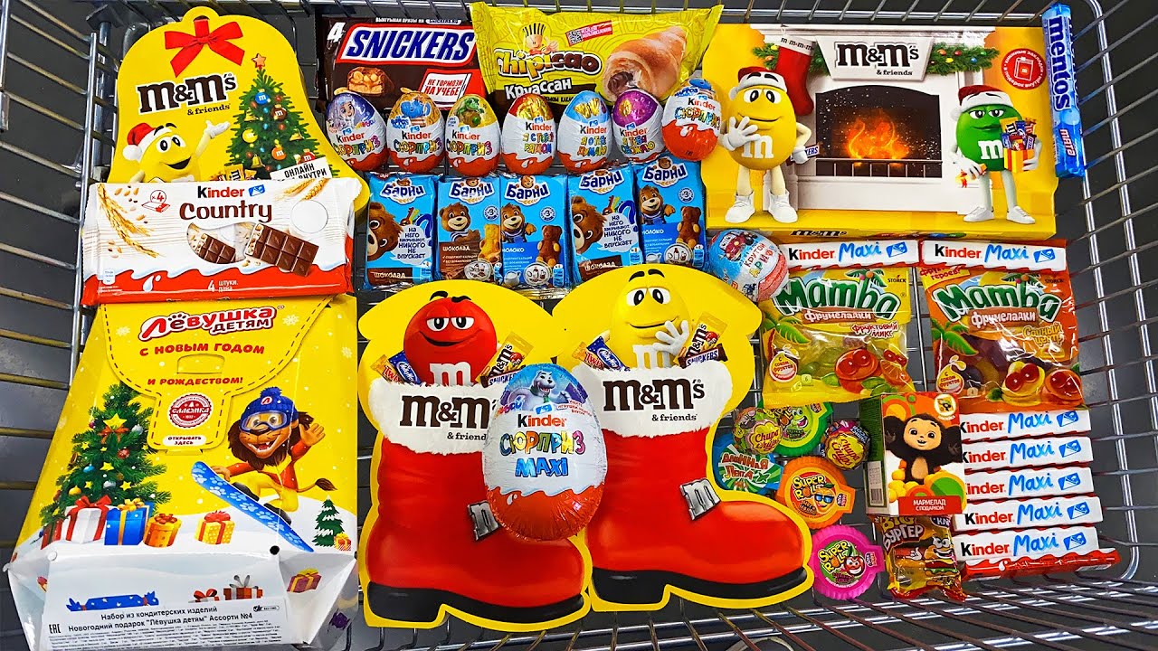 💛 Mega YELLOW Candy Shopping 2025: M&M's, Mamba, Kinder Surprise, Hubba Bubba, Levushka Chocolate
