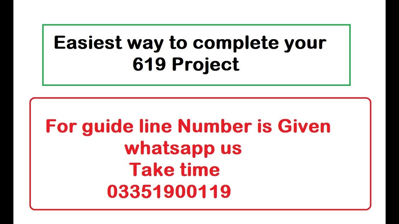 VU MKT619 Project guide line || vu fin619 project guideline || vu HRMI619 project guideline