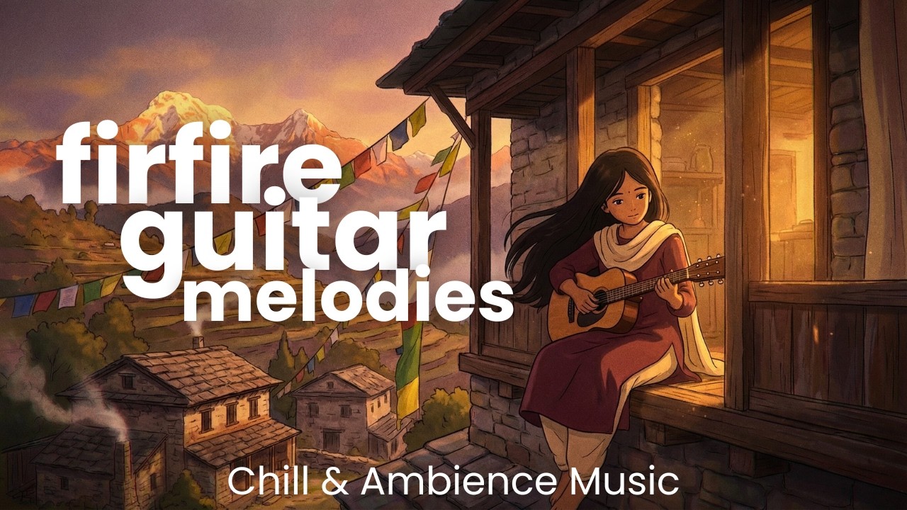 Ethereal Mountain Soundscapes: Firfirey Guitar Melodies & Calm Village Wind