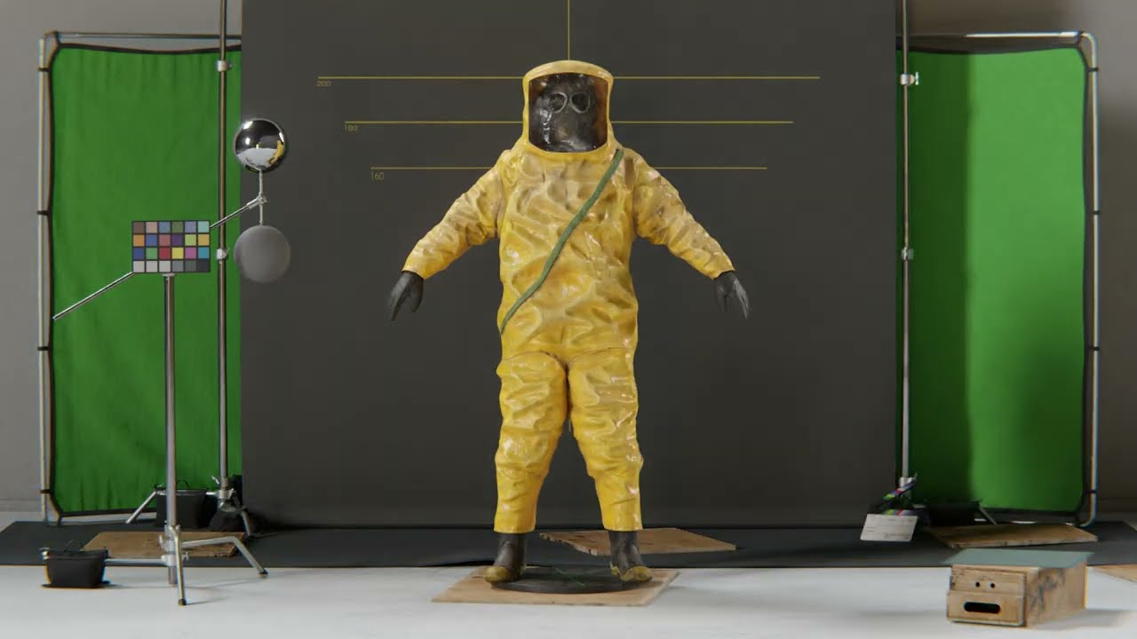 Hazmat Suit Outer Turntable #hazmat #backrooms
