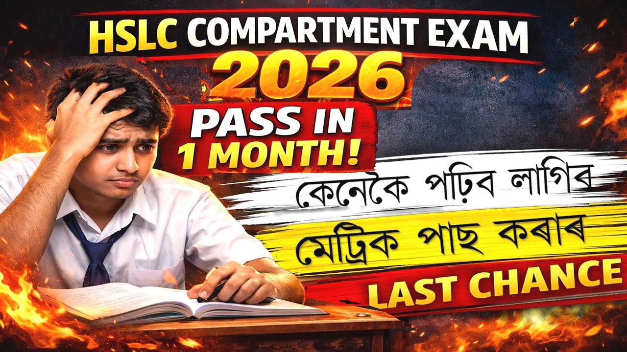 মেট্ৰিক পাছ কৰাৰ Last Chance | Compartmental Exam 2026 🔥 How to Prepare & Pass | HSLC SEBA | MAS TR 