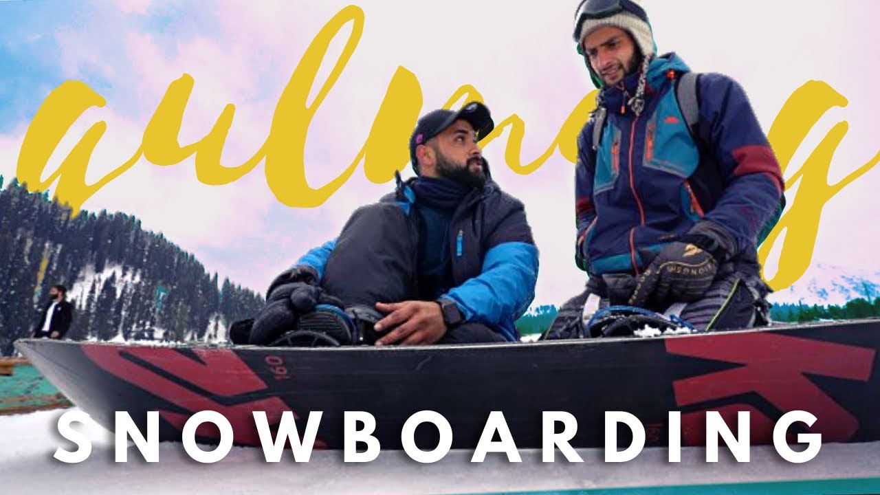 learning to snowboard in Gulmarg, This was crazier than expected | Day 1