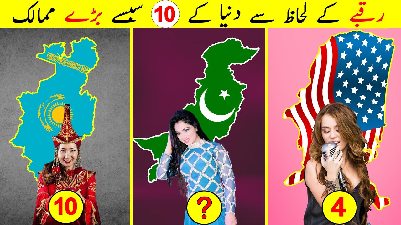 10 Largest Countries in the World by Land Area | Top 10 Biggest Countries in the World