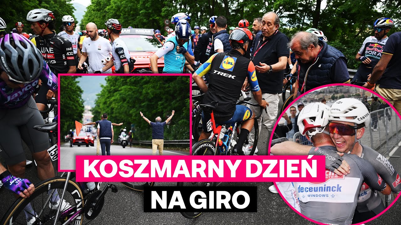 Kraksa i niezrozumiała decyzja sędzi&oacute;w. Skr&oacute;t 6. etapu Giro d'Italia 2025