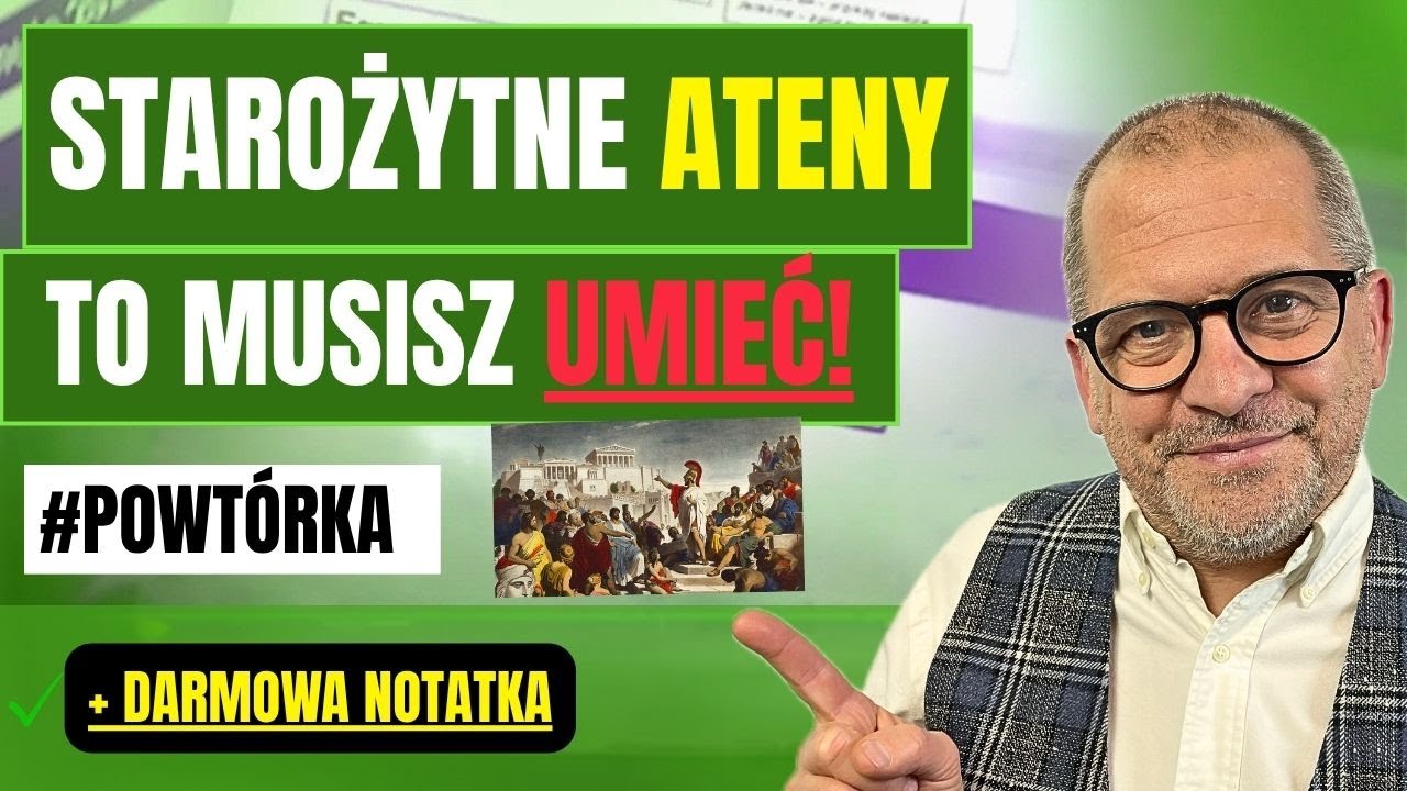 O to ZAWSZE pytają! 🏛️ Starożytne Ateny – Matura z Historii powtórka 🎓 + DARMOWA NOTATKA 🎁