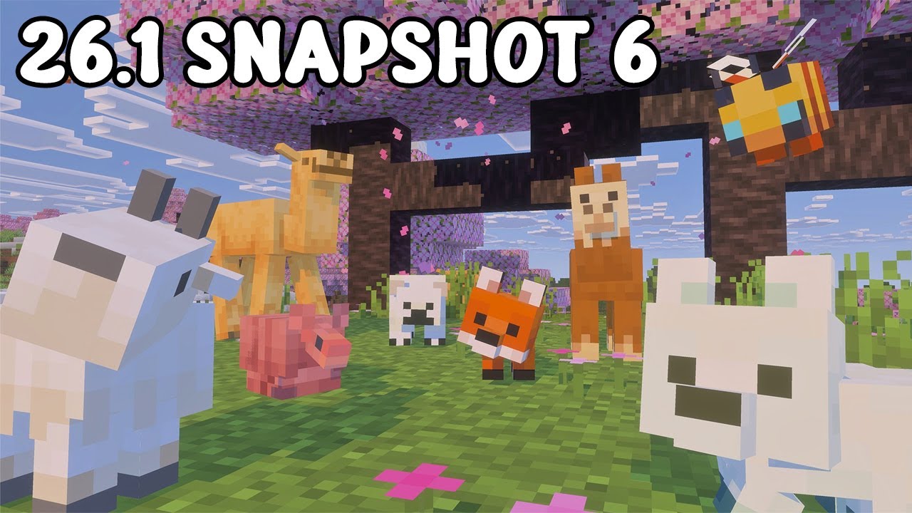 Minecraft 26.1 Snapshot 6 | Верблюжата, козы, лисы и многое другое!!