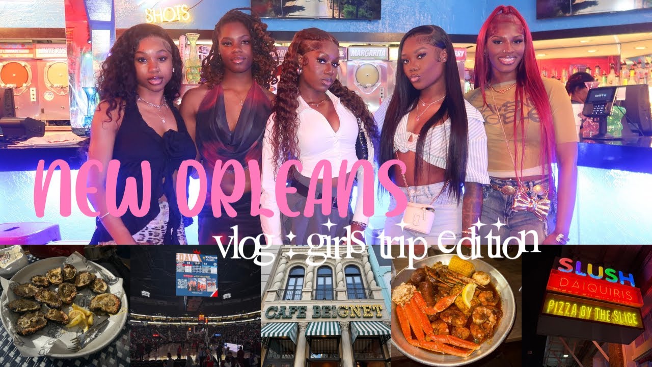 VLOG : GIRLS TRIP TO NEW ORLEANS| NBA GAME 🏀| WINE TOUR 🍷| TRYING NOLA FOOD 🦀|